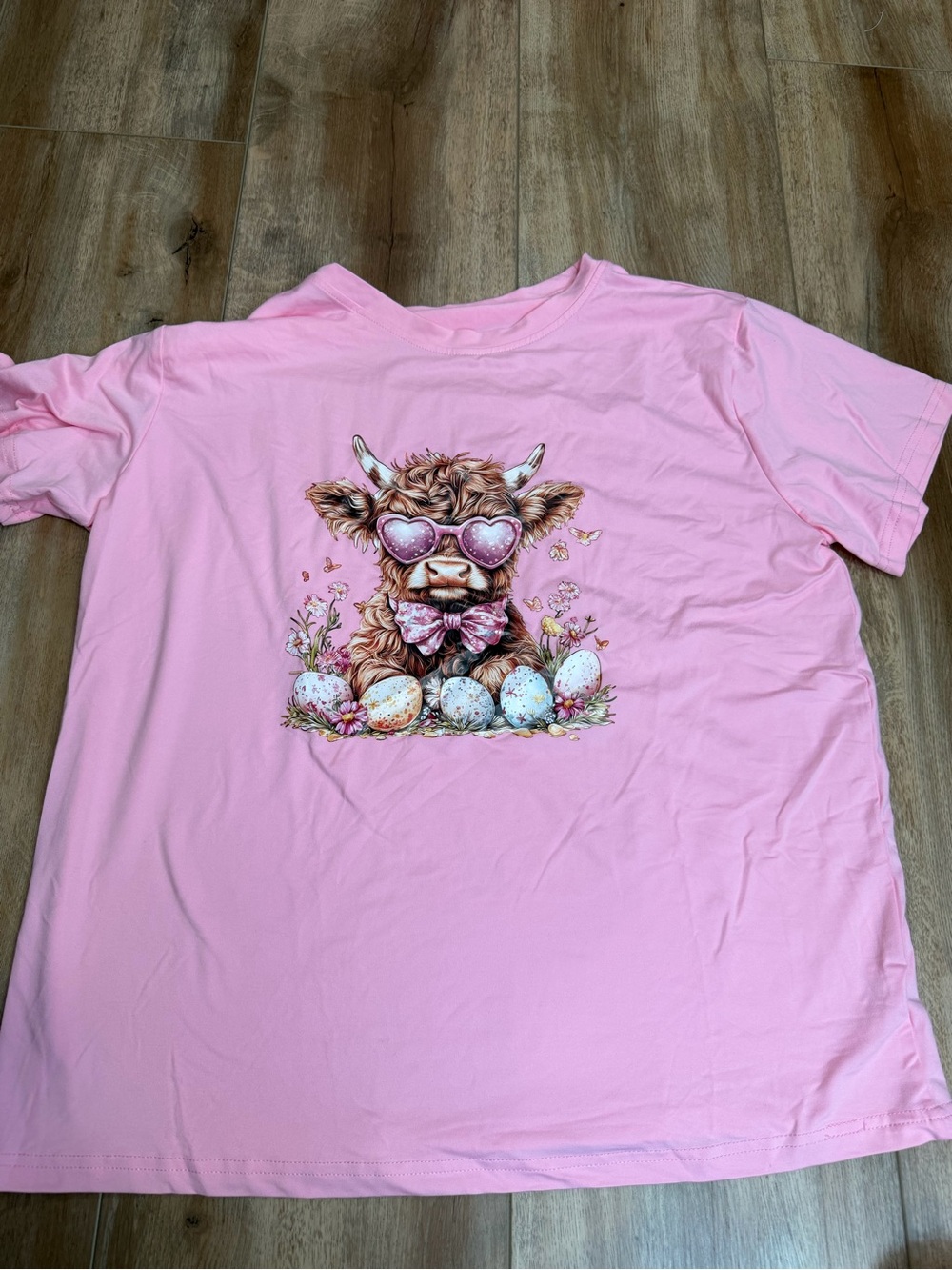 Cow with sunglasses tee size  XXL